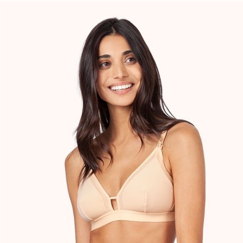 Lively Mesh Trim Nursing Bralette EUC